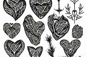 heart with thorns tattoo idea