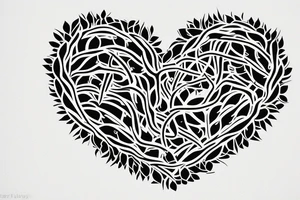 heart with thorns tattoo idea