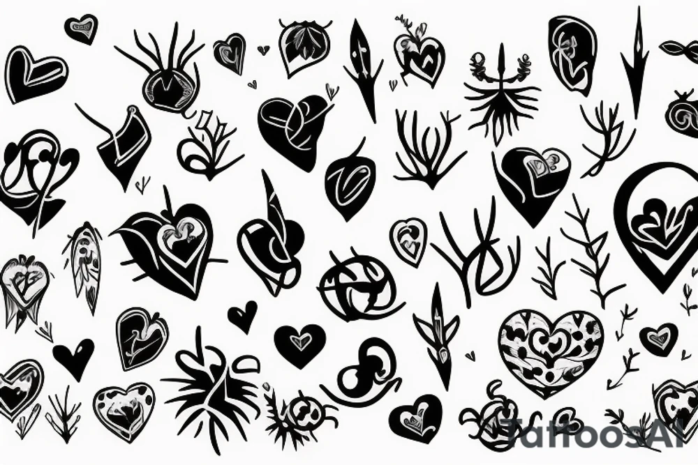 heart with thorns tattoo idea