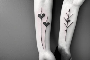 heart with thorns tattoo idea