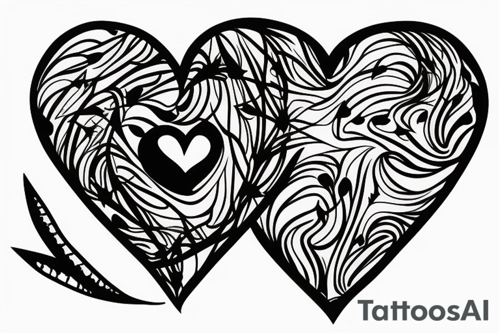 heart with thorns tattoo idea