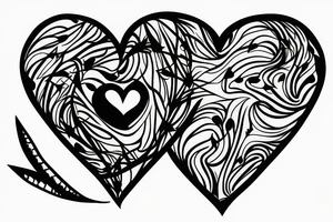 heart with thorns tattoo idea