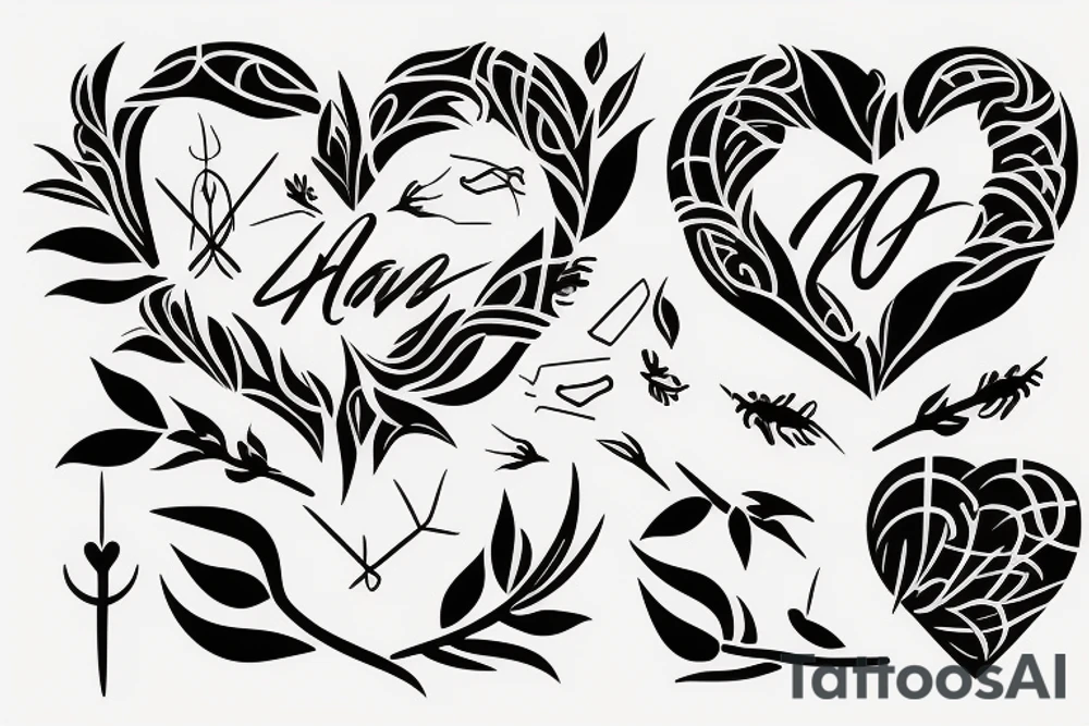 heart with thorns tattoo idea