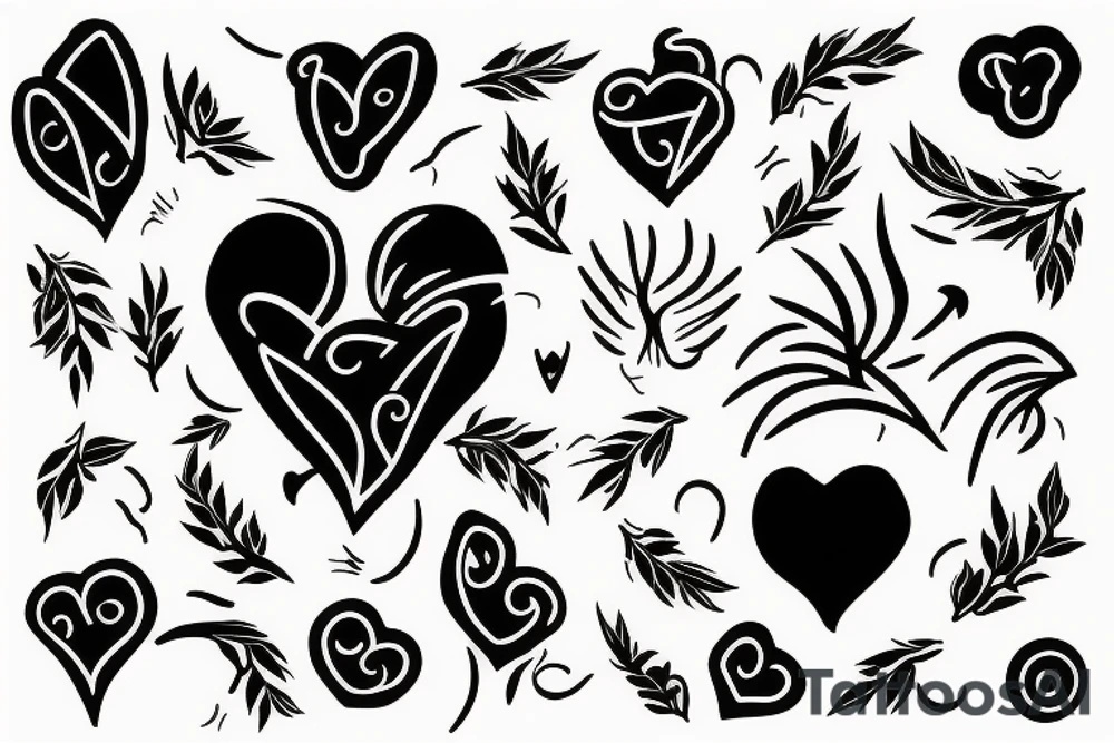heart with thorns tattoo idea