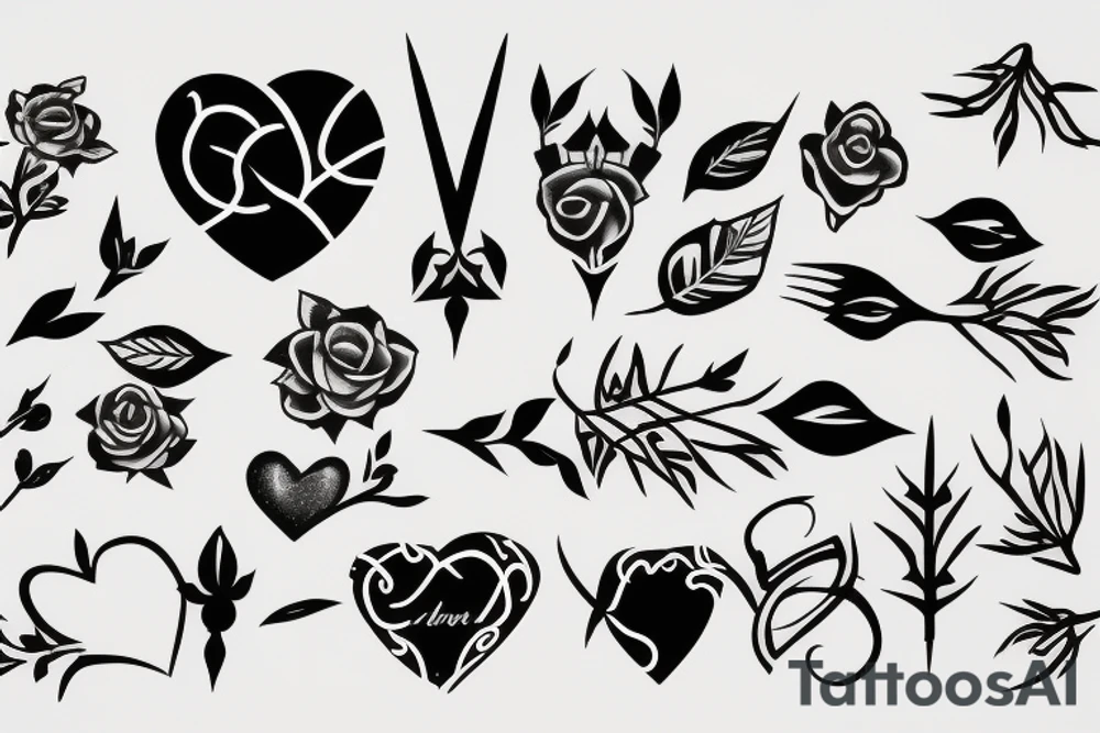heart with thorns tattoo idea