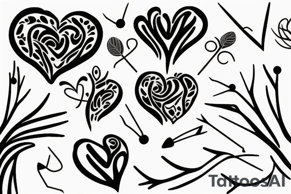 heart with thorns tattoo idea