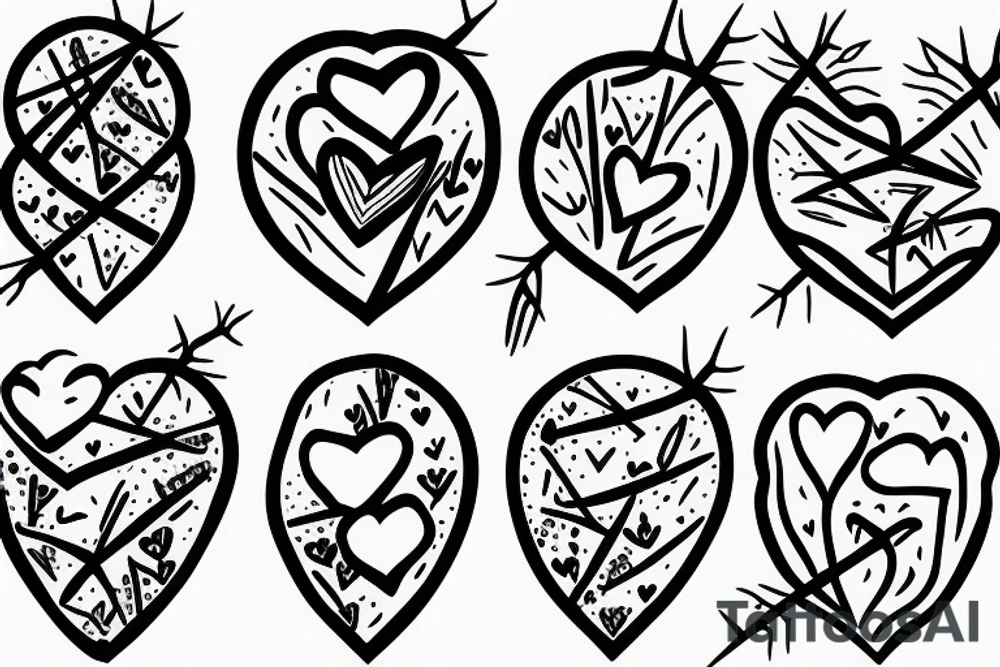 heart with thorns tattoo idea