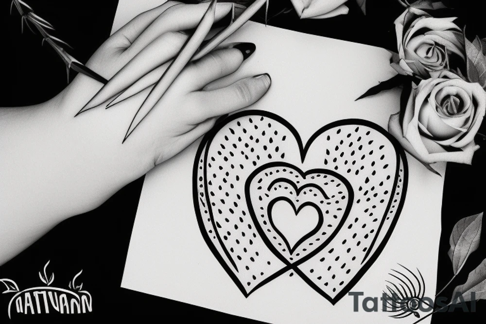 heart with thorns tattoo idea