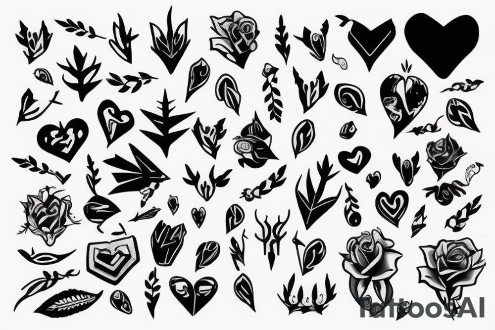 heart with thorns tattoo idea