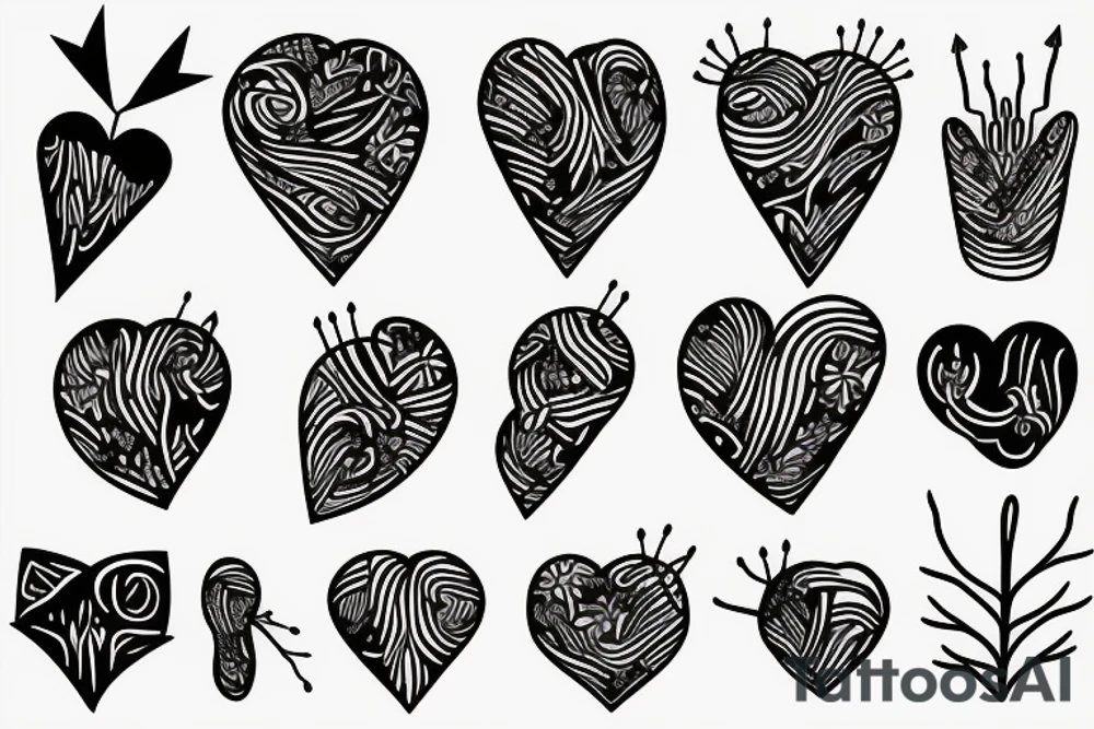 heart with thorns tattoo idea
