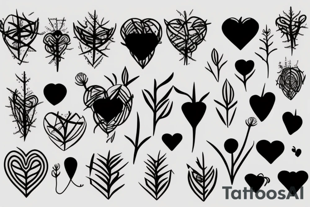 heart with thorns tattoo idea