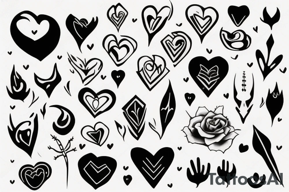 heart with thorns tattoo idea
