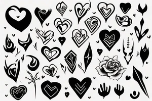 heart with thorns tattoo idea