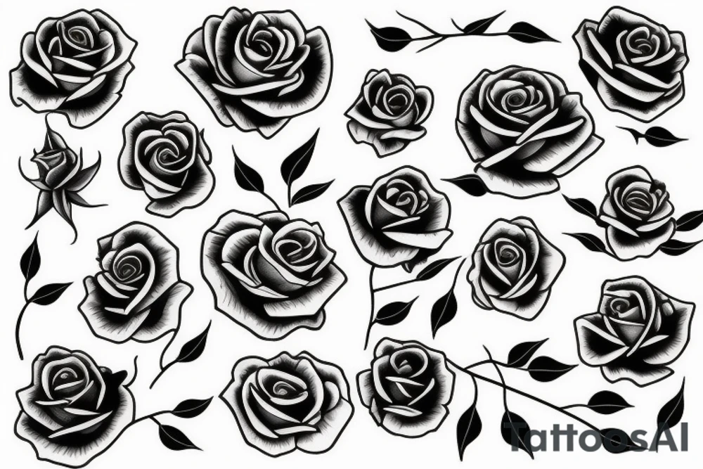 Rose with thorn tattoo idea