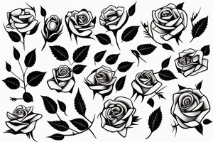 Rose with thorn tattoo idea