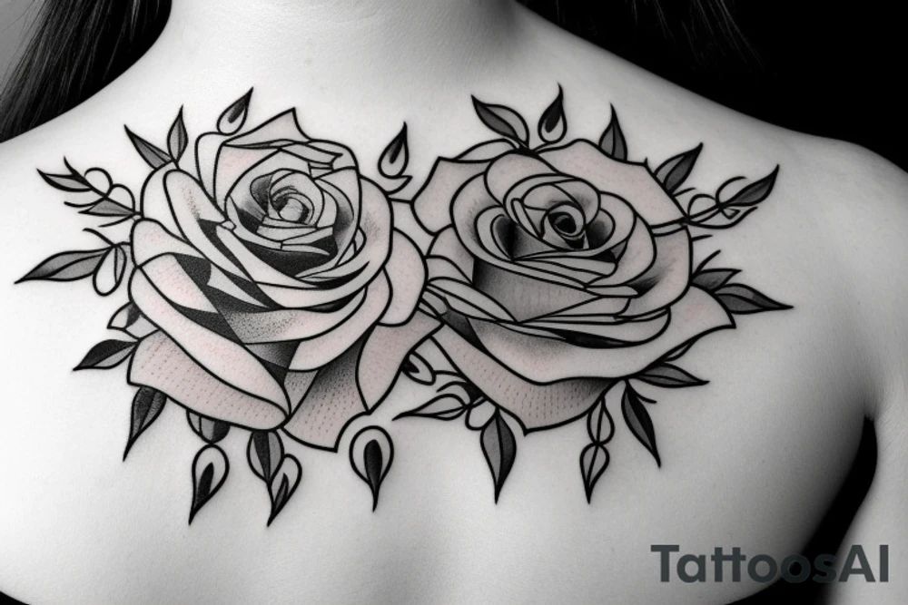 Rose with thorn tattoo idea