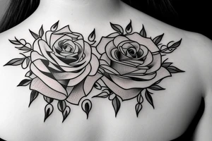Rose with thorn tattoo idea