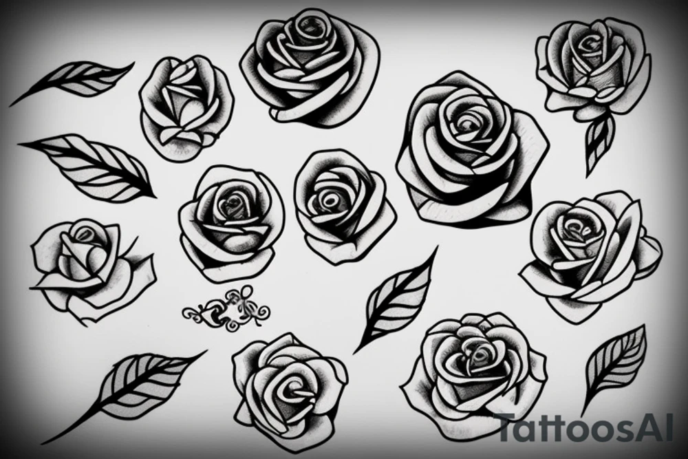 Rose with thorn tattoo idea