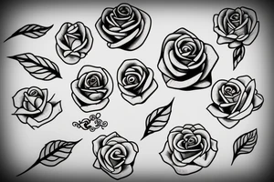 Rose with thorn tattoo idea