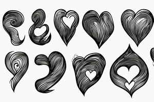 Flame with heart inside tattoo idea