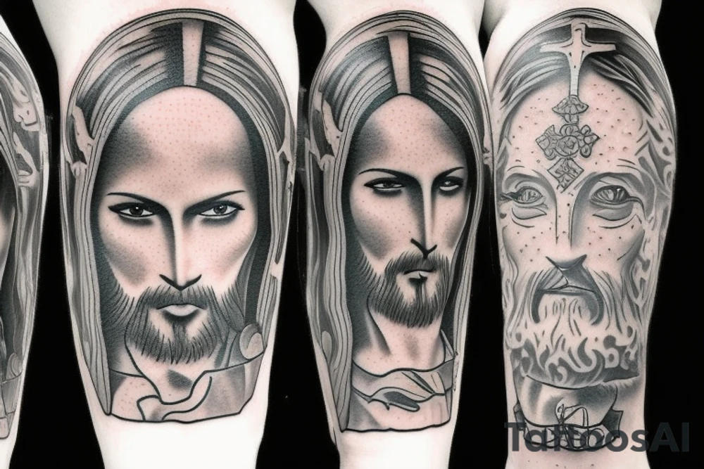 jesus christ tattoo idea