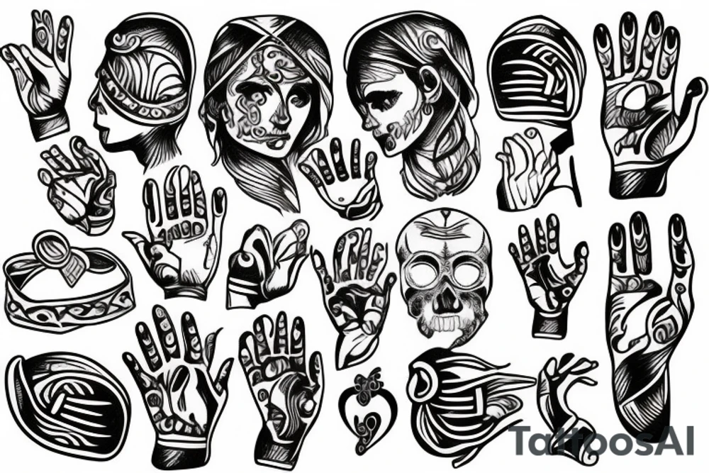 Greek hand tatoo tattoo idea