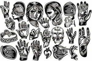 Greek hand tatoo tattoo idea