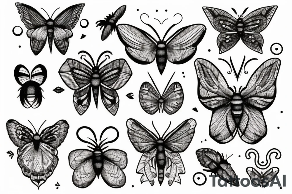 Moth tattoo idea