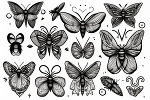 Moth tattoo idea