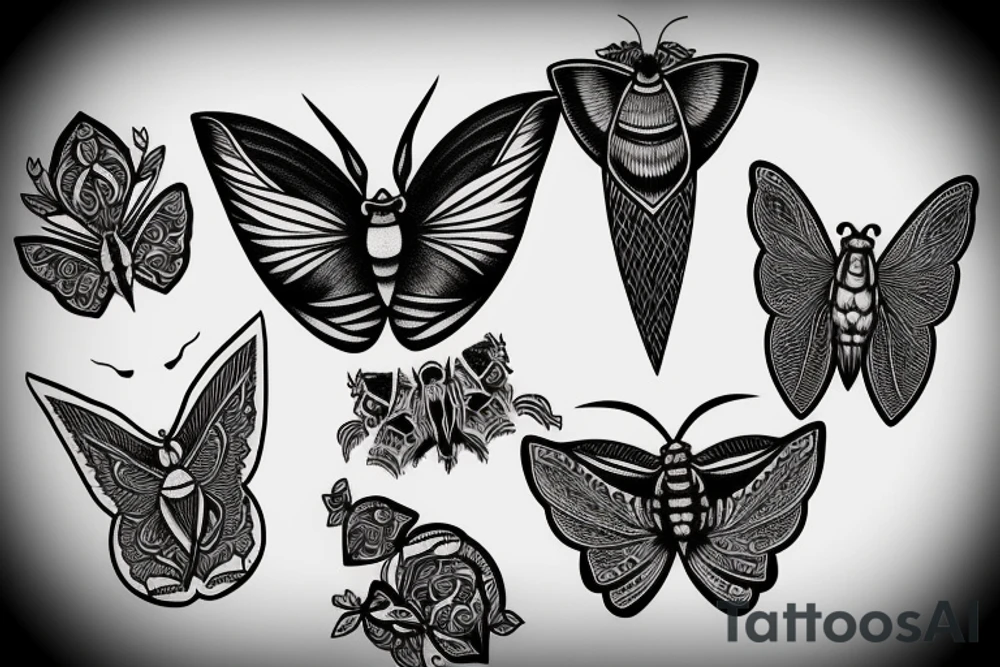 Moth tattoo idea