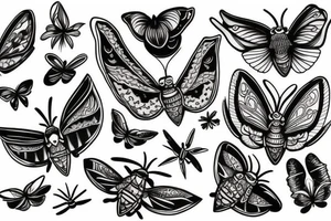 Moth tattoo idea