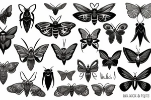 Moth tattoo idea