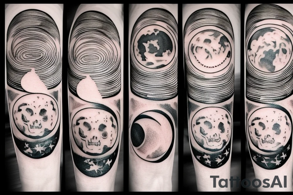 Moon tattoo idea