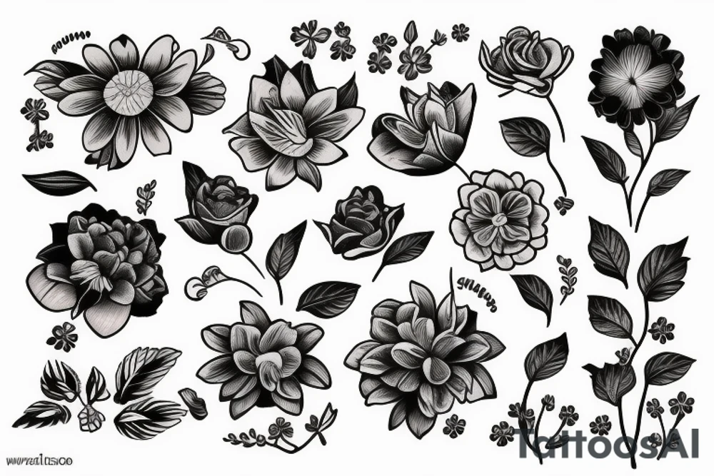 Flower tattoo idea