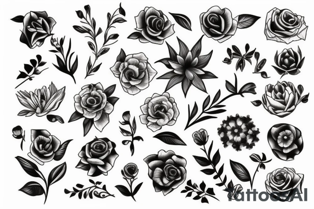Flower tattoo idea