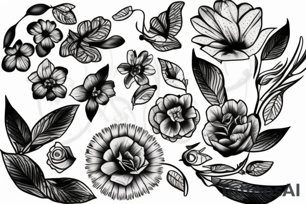 Flower tattoo idea
