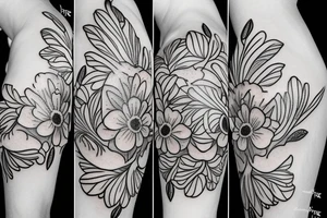 Flower tattoo idea