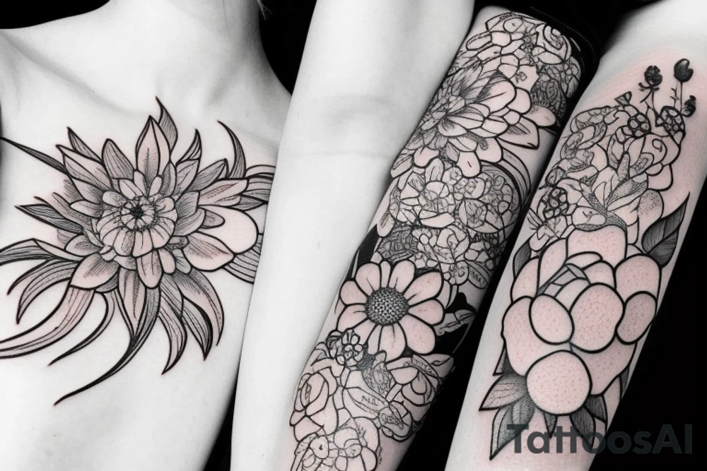 Flower tattoo idea