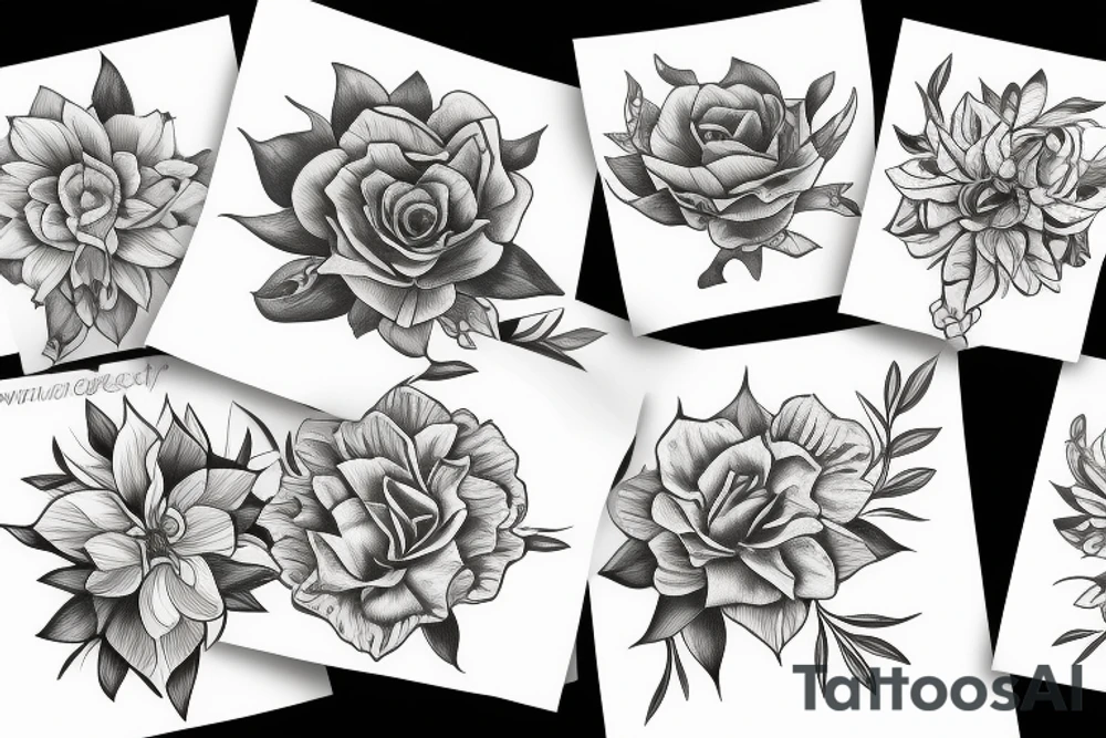 Flower tattoo idea