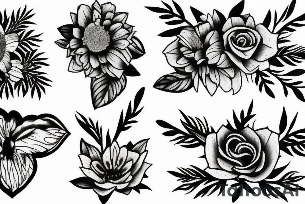 Flower tattoo idea