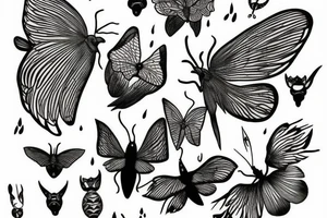 Lunar moth tattoo idea
