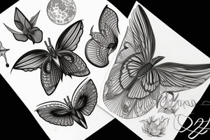 Lunar moth tattoo idea