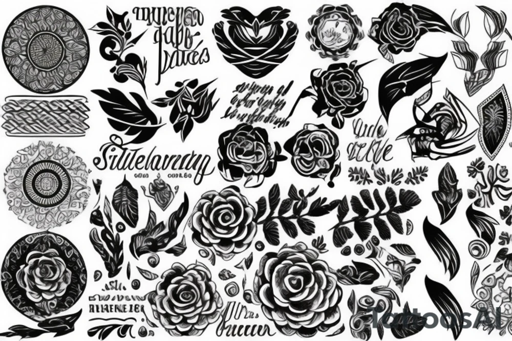 Pattern tattoo idea