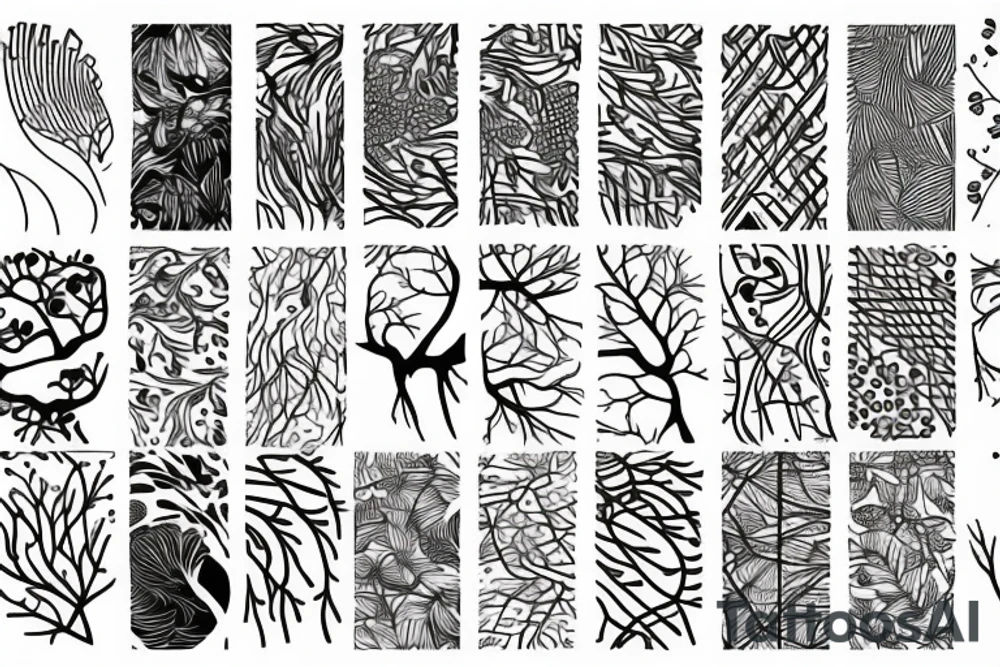 branch patterns tattoo idea