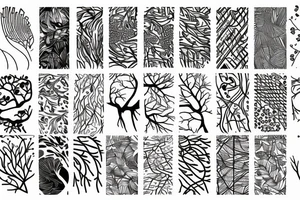 branch patterns tattoo idea