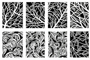branch patterns tattoo idea