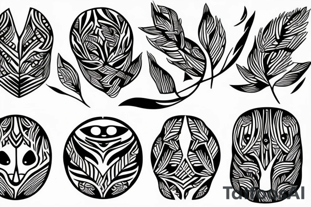 branch patterns tattoo idea