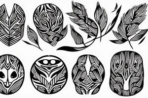 branch patterns tattoo idea