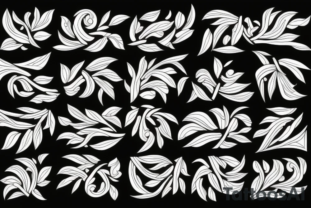 branch patterns tattoo idea