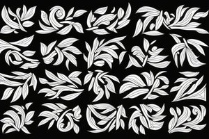 branch patterns tattoo idea